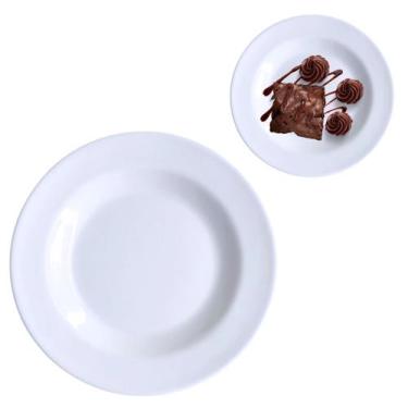 Imagem de Prato Raso em Melamina Para Sobremesa Buffet Restaurantes 17,5cm - Fx