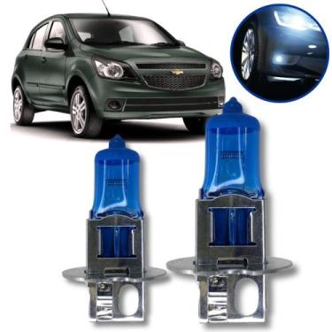 Imagem de Lampada Super Branca Farol Milha Chevrolet Agile 2009 2013 Efeito Xeno