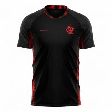 Imagem de Camisa Flamengo Blood Rubro-negro Masculino Oficial - Braziline, Preto