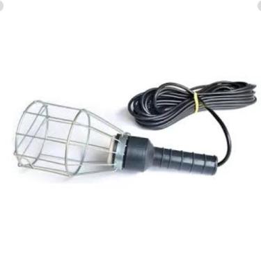 Imagem de Cordão Luz Pendente Gaiola P/ Oficina 10m Tomada 110/220v Rondon
