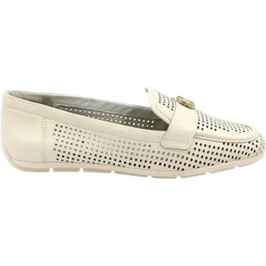 Imagem de Sapatilha Comfort Mocassim Furadinho Feminino - Confortflex, Coconut, 