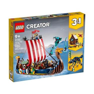 Imagem de Lego creator 3 in en 1 navio viking e a serpente de midgard