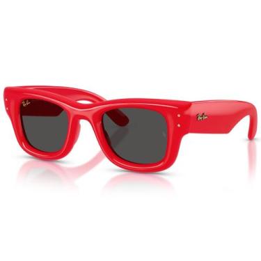 Imagem de Óculos De Sol Ray Ban Aap Rocky Wayfarer Puffer Vermelho RB4940 683187