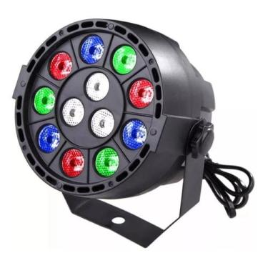 Imagem de Refletor Par 12 Leds Rgb Jogo De Luz Dj Balada Festa - Xzhang