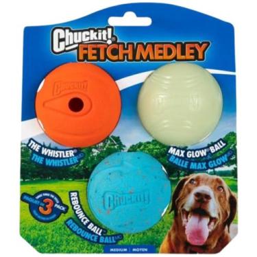 Imagem de Brinquedo Para Cães Chuckit Fetch Medley Pack 3 Bolas Médio - Chuckit!