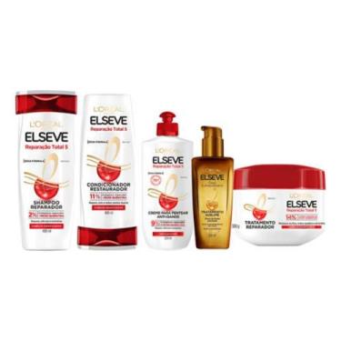 Imagem de Kit Reparação Total + Oleo Extraordinário 5 Itens Elseve