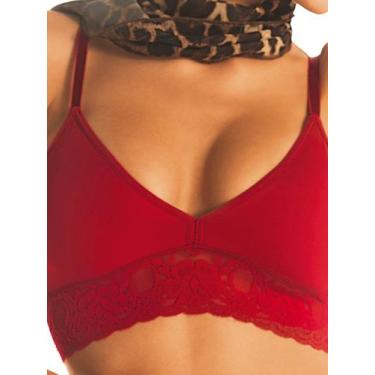 Imagem de Sutiã sem Aro e sem Bojo Caríbdis Demillus 61332, Vermelho, 44