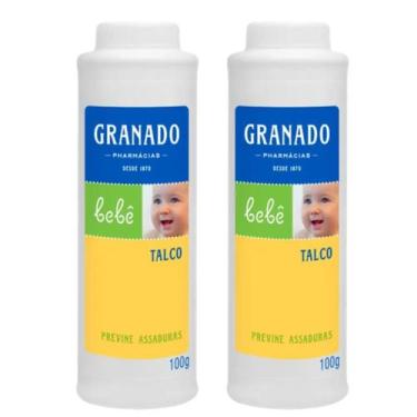 Imagem de Kit 2x Talco Infantil Granado Tradicional 100g Proteção Contra Umidade