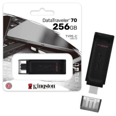 Imagem de Pendrive Kingston Datatraveler 70 256gb Usb-c 3.2 Dt70/256gb