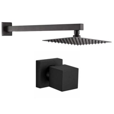 Imagem de Kit Ducha Quadrada 20x20 Slim Ultra Fina + 1 Acabamento para Registro 