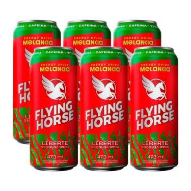 Imagem de Kit 6 Energético Flying Horse Melancia Liberte 473ml