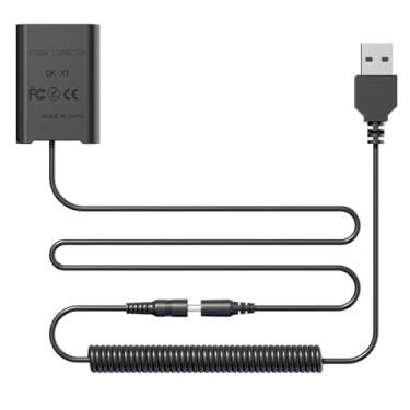 Imagem de F1TP Bateria fictícia USB-B para NP-BX1 DK-X1 acoplador CC substituição de energia contínua para bateria NP-BX1, compatível com câmeras Sony ZV1 ZV-1 II, ZV1F ZV-1F, DSC-RX1 RX1R, RX100 II III IV V VI