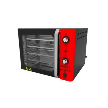 Imagem de Forno Turbo Convector Elétrico Smart Basic 4 Esteiras Preto e Painel V