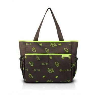 Imagem de Bolsa De Bebê Estampada Mama & Me Jacki Design Marrom/verde