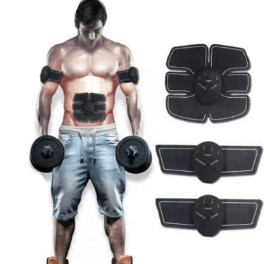 Imagem de Abs Estimulador Muscular Abdominal Exercitador Ems Fitness 3 Em 1 - MK