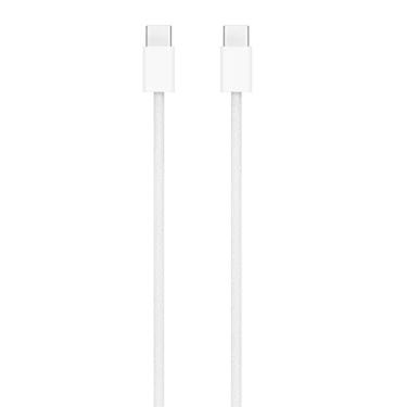 Imagem de Cabo USB-C Apple MW493AM-A para Recarga 60W 1 Metro Nylon Trançado Branco