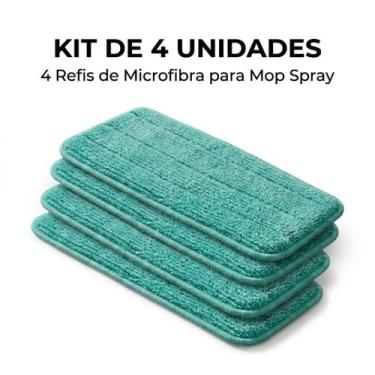 Imagem de Refil Microfibra Mop Spray Multiuso Lavável Alta Absorção e Durabilida