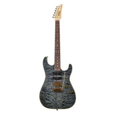 Imagem de Guitarra Seizi Katana Hashira RW Black Onyx Gold
