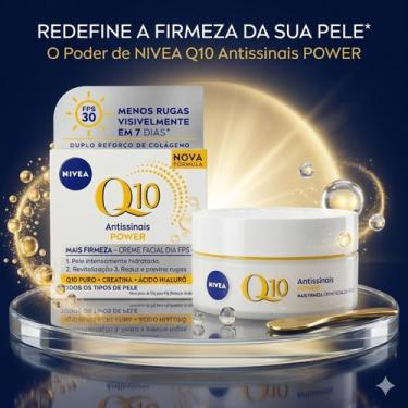 Imagem de Creme Facial Nivea Q10 Power Antissinais FPS30 50g Reduz Rugas e Hidra