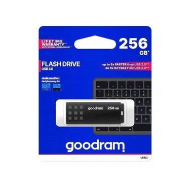 Imagem de Pen Drive UME3 Preto USB 3.0 256GB GOODRAM