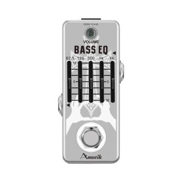 Imagem de Pedal De Equalização Gráfica De 5 Bandas Amuzik Para Guitarra Elétrica