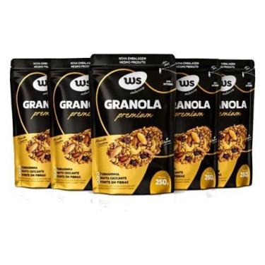 Imagem de Kit 5 Granola Premium WS NATURAIS 250g