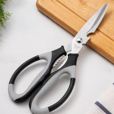 Imagem de Tesoura Culinária Multiuso Cozinha Doméstica Profissional Abridor De G