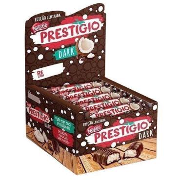 Imagem de Chocolate Nestlé Prestígio Dark Meio Amargo Com 30X33Gr