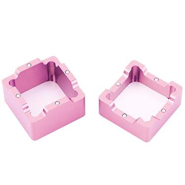 Imagem de Suporte de giz de sinuca, suporte de giz com ponta de taco 3x3x3cm com suporte de giz de piscina para esportes para bilhar(Rosa ouro)
