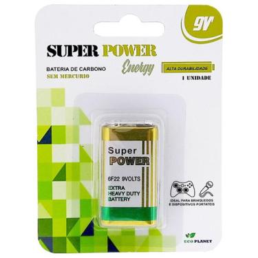 Imagem de 50Pcs Bateria 9V Pilha Super Power Em Blister