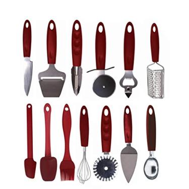 Imagem de Conjunto de Utensílios em Inox e Silicone Plus 13 Peças - Yazi