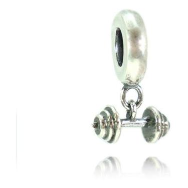 Imagem de Berloque Charms Prata Legitima 925 Peso Academia Halter