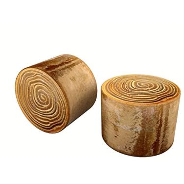 Imagem de Conjunto de substituição de martelo de cabeça dividida de martelo de couro cru 5 cm # 21004 Garland 2 peças