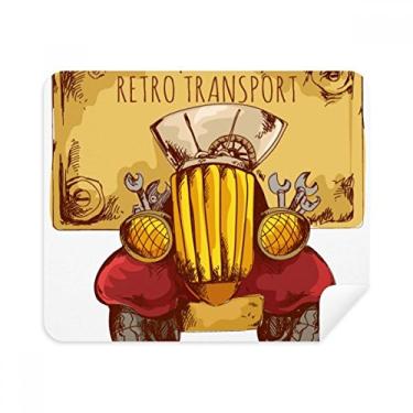 Imagem de Pano de limpeza de tela de tecido de camurça retrô vintage para transporte de carro Grã-Bretanha, Reino Unido 2 peças