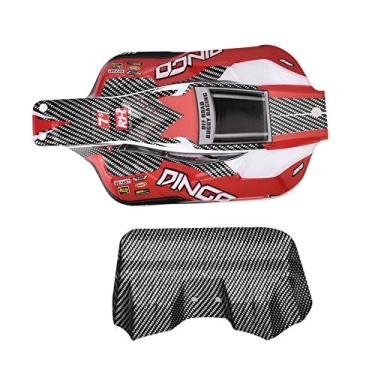 Imagem de Dilwe Carcaça do corpo do caminhão RC, ABS RC carro escala 1/16 Off Road para acessório de atualização REMO RC (vermelho)