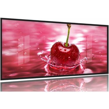 Imagem de Quadros Decorativos Cozinha Cereja 130x60 Moldura Preta 2x2