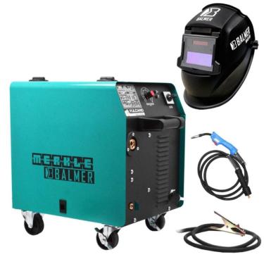 Imagem de Solda Mig 90A À 100% Vulcano Mig 210 M Cabeçote Interno Mono Balmer + Máscara Automática