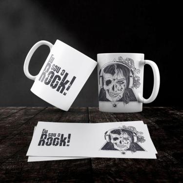 Imagem de Caneca Cerâmica Rock and Roll Mod.08