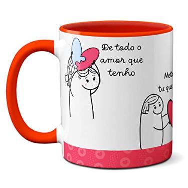 Imagem de Caneca Flork Meme Namorados Apaixonados Todo Amor Que Tenho (Vermelha)