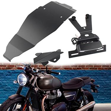 Imagem de FINMOKAL Luz Traseira Do Suporte Da Placa De Matrícula Da Motocicleta Para Street Twin 900 2016-2021