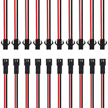 Imagem de Gikfun JST SM 2 pinos 2P fêmea e macho plugue conector cabos para arduino (pacote com 10 pares) AE1045