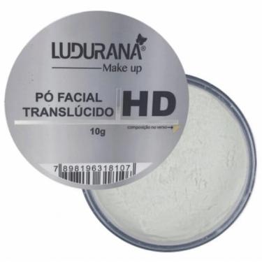 Imagem de Pó Facial Translucido Hd Make Up Ludurana Maquiagem Transparente 10g