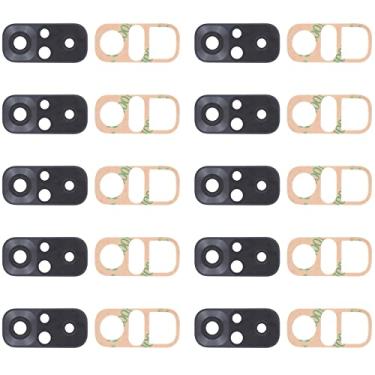 Imagem de HUANGYUNCHAO Acessórios telefônicos 10 PCS Lente da câmera traseira para Xiaomi Redmi Note 10S M2101K7BG M2101K7BI M2101K7BNY Substituição do telefone celular