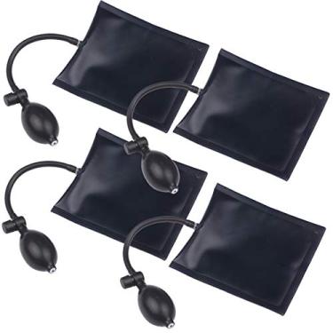 Imagem de Tingpai Fer menta de nhamento de saco de cunha de ar de 4 pacotes Fer menta de nivelamento de bar de alavanca inflável calço de ar Carga máxima 353 lib s Saco de calço pa portas de elevação Windows