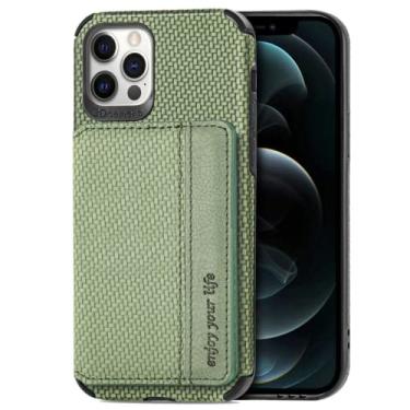 Imagem de ZiEuooo Para Samsung Galaxy A12 A13 A22 A23 A32 A42 A50 A70 A82 S 4G 5G Capa protetora Pop Cool Suporte de cartão TPU Capa de telefone magnética de fibra textura bumper (verde, A50/A50S)