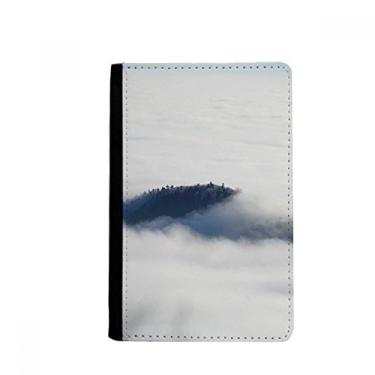 Imagem de Nuvens Fog Sky Mountain Nature Forest Passport Holder Notecase Burse Carteira Capa Cartão Bolsa, Multicolor