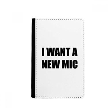 Imagem de Carteira I Want A New Mic Passport Holder Notecase Burse para cartão, Multicolor
