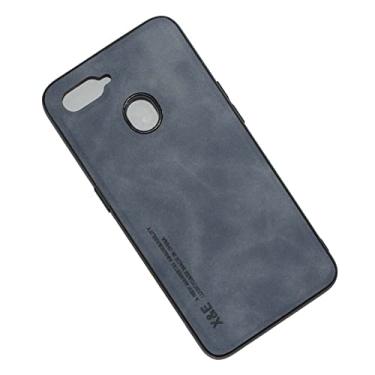 Imagem de Kepuch Silklike Capa para Oppo A7/A12/A5S - Case Placa de Metal Embutida para Oppo A7/A12/A5S - Azul