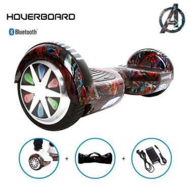 Imagem de Hoverboard Elétrico 6,5 Hq Homem Aranha Hoverboard + Bolsa