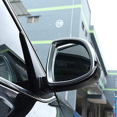 Imagem de JIERS Para BMW X5 f15 X6 f16 2014-2017, acessórios adesivos de acabamento de moldura de espelho retrovisor lateral ABS estilo de carro